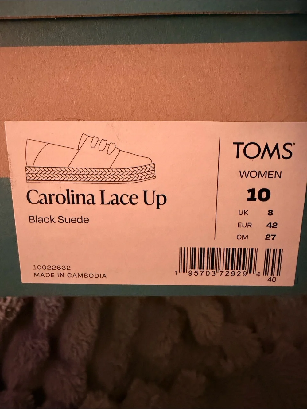 Toms black espadrille